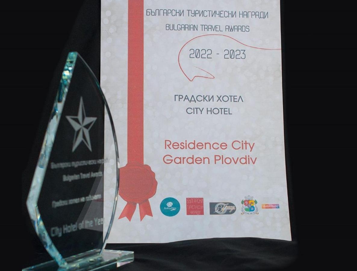 Residence City Garden - Certificate Of Excellence Top 10 Best Five-Stars City Hotels For 2024 Awarded By Htif Plovdiv Luaran gambar