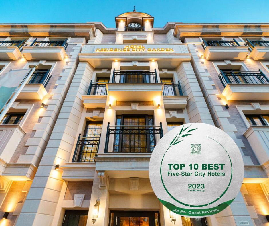 Residence City Garden - Certificate Of Excellence Top 10 Best Five-Stars City Hotels For 2024 Awarded By Htif Plovdiv Luaran gambar